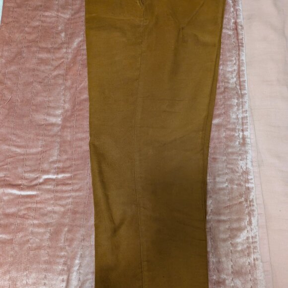 J.Crew Moleskin Pants Tobacco Brown Trouser Cuffed Hem 32x30 - Picture 4 of 4
